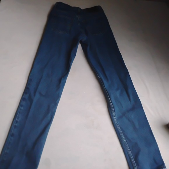 Vintage Ralph Lauren Jeans 4 Long Mom Relaxed Straight Flag Preppy Leather Patch - Picture 10 of 13